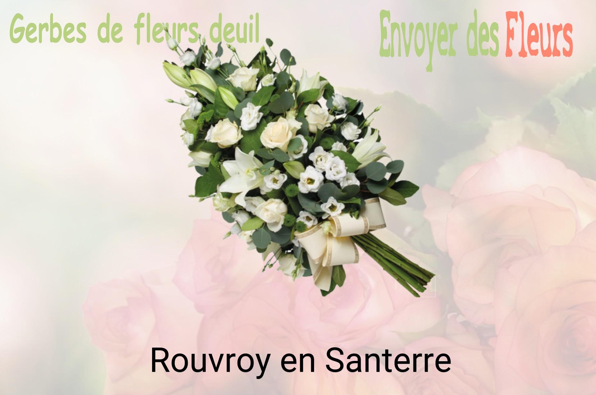 Gerbe de fleurs de deuil livrée à Rouvroy-en-Santerre